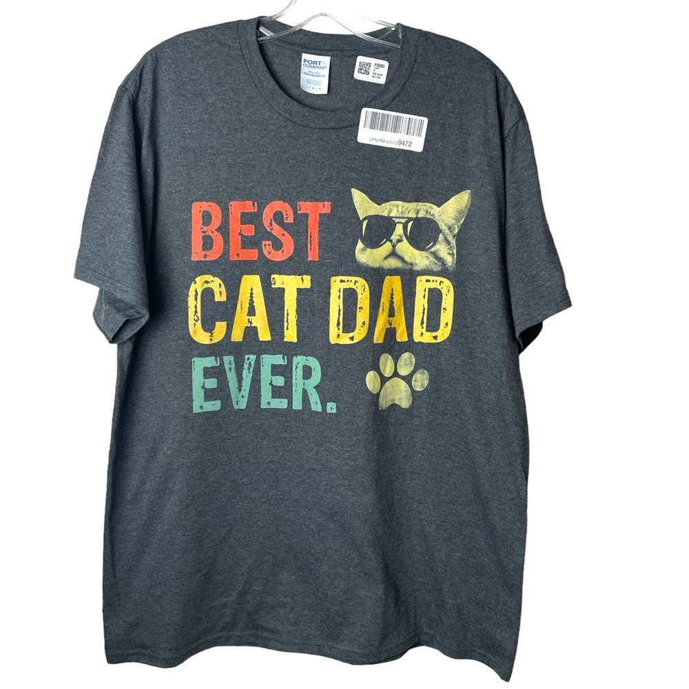 Best Cat Dad Ever NWT T-shirt Size Large